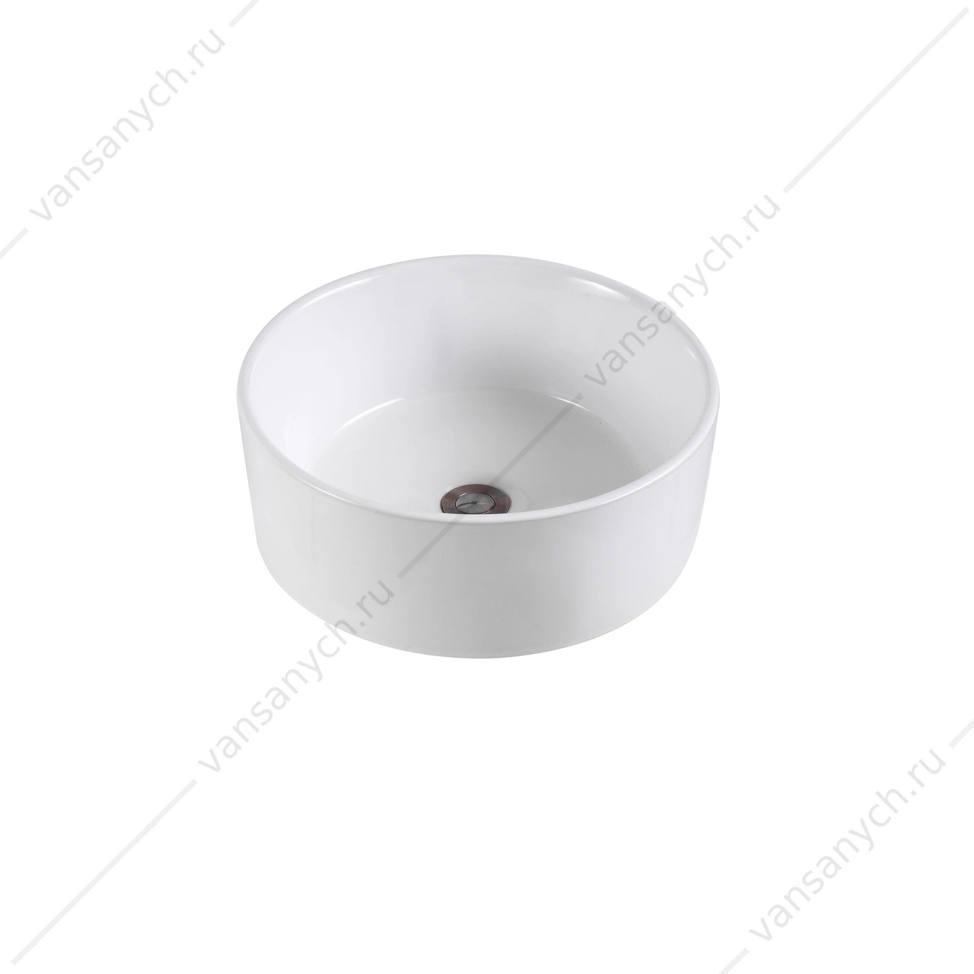Раковина 40х40 накладная Aquatek белая AQ5118-00