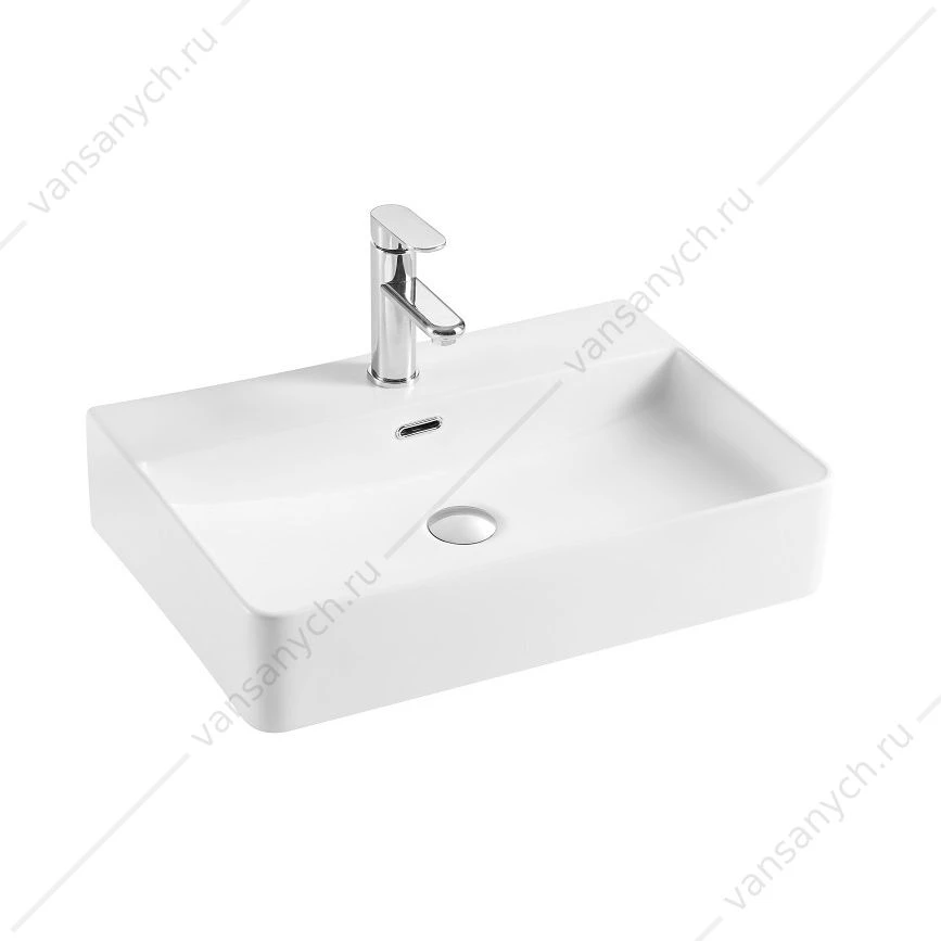 Раковина 60х42 накладная Aquatek белая AQ3241-00
