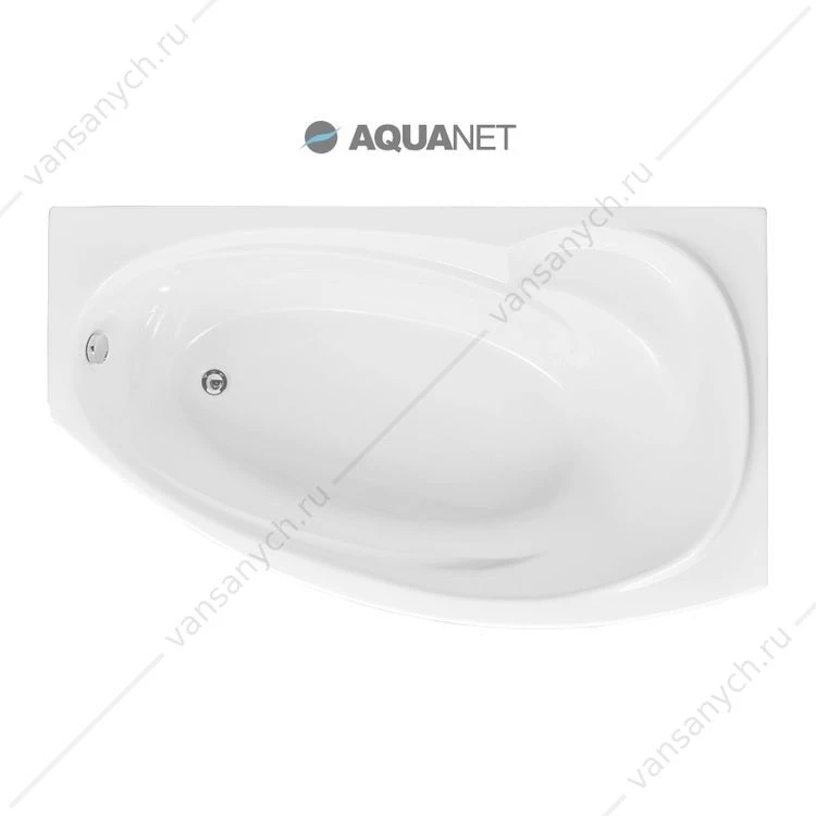 Ванна 170х90 акриловая Aquanet JERSEY левая