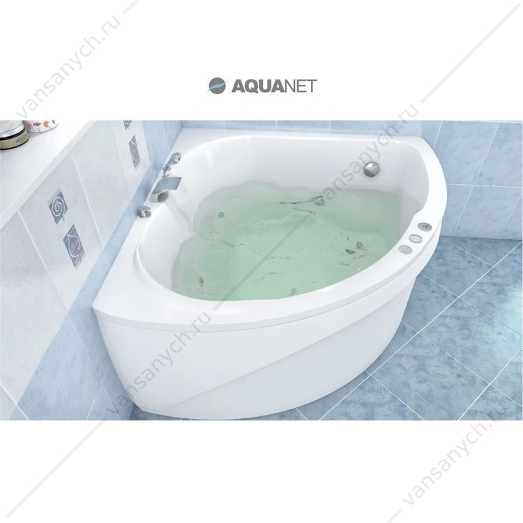 Ванна 120х120 угловая акриловая Aquanet FREGATE