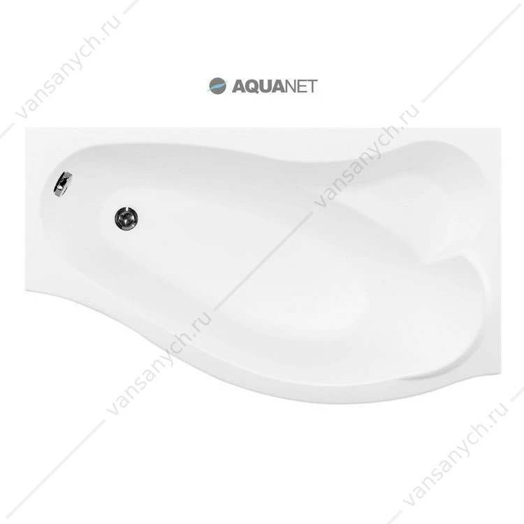 Ванна 170х90 акриловая Aquanet Palma Правая асимметричная