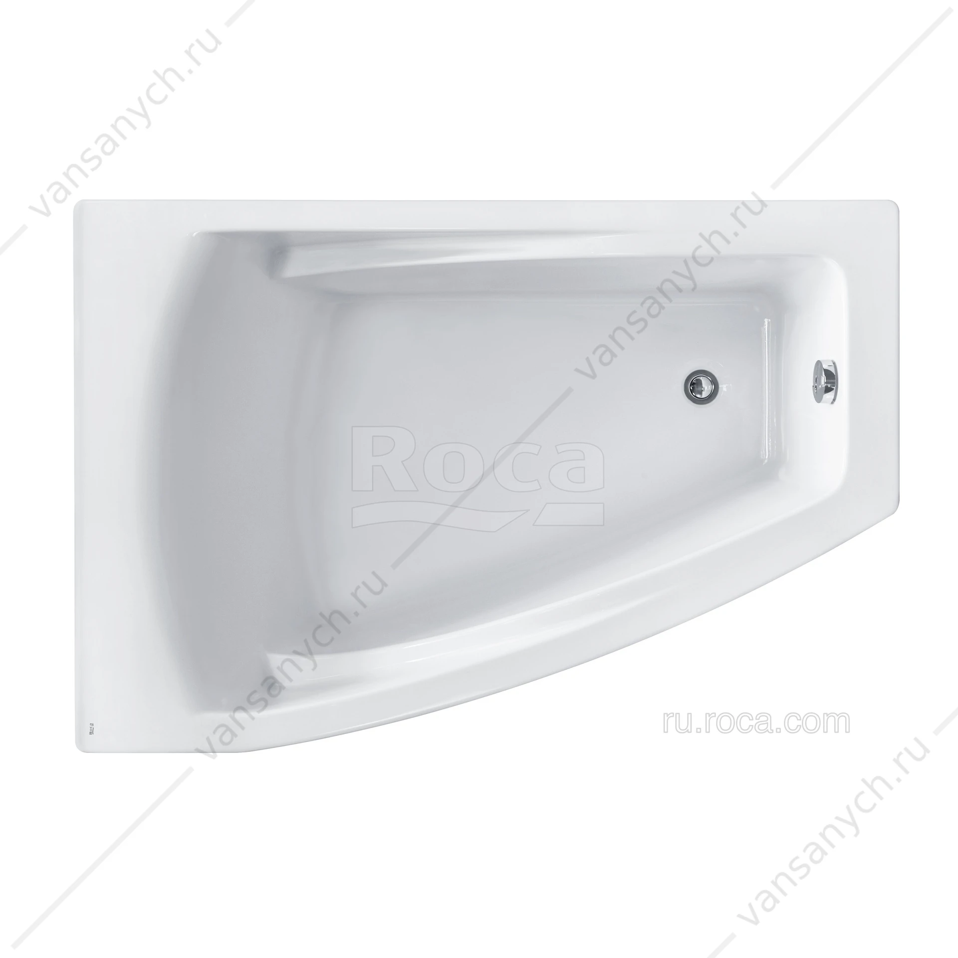 Ванна 150х100 акриловая Hall Angular асимметричная левая ZRU9302864