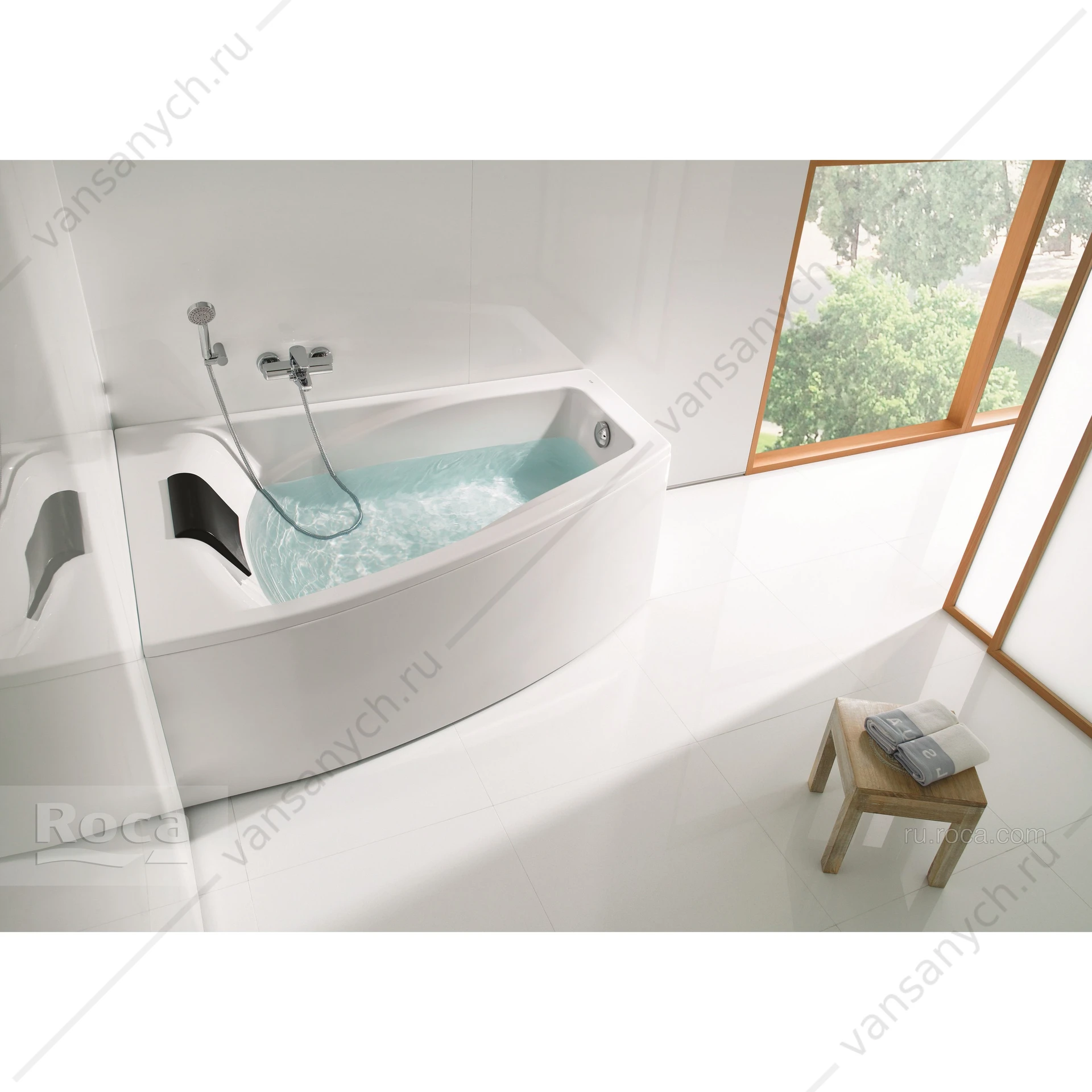 Ванна 150х100 акриловая Hall Angular асимметричная левая ZRU9302864