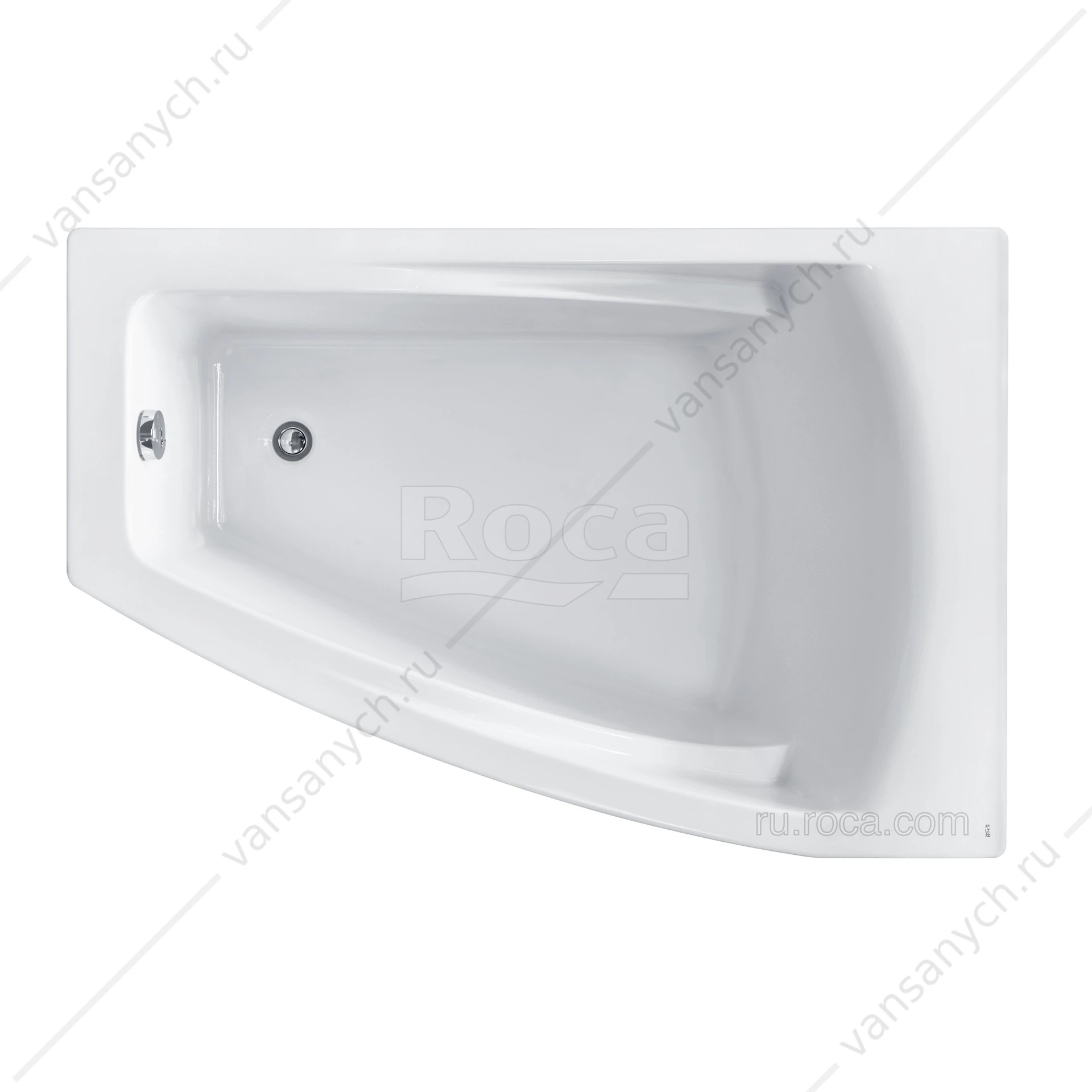Ванна 150х100 акриловая Hall Angular асимметричная правая ZRU9302865