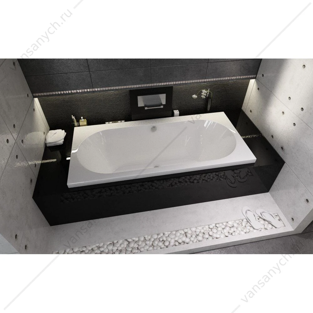 Ванна 170x80 акриловая RIHO CAROLINA прямоугольная, BB5300500000000