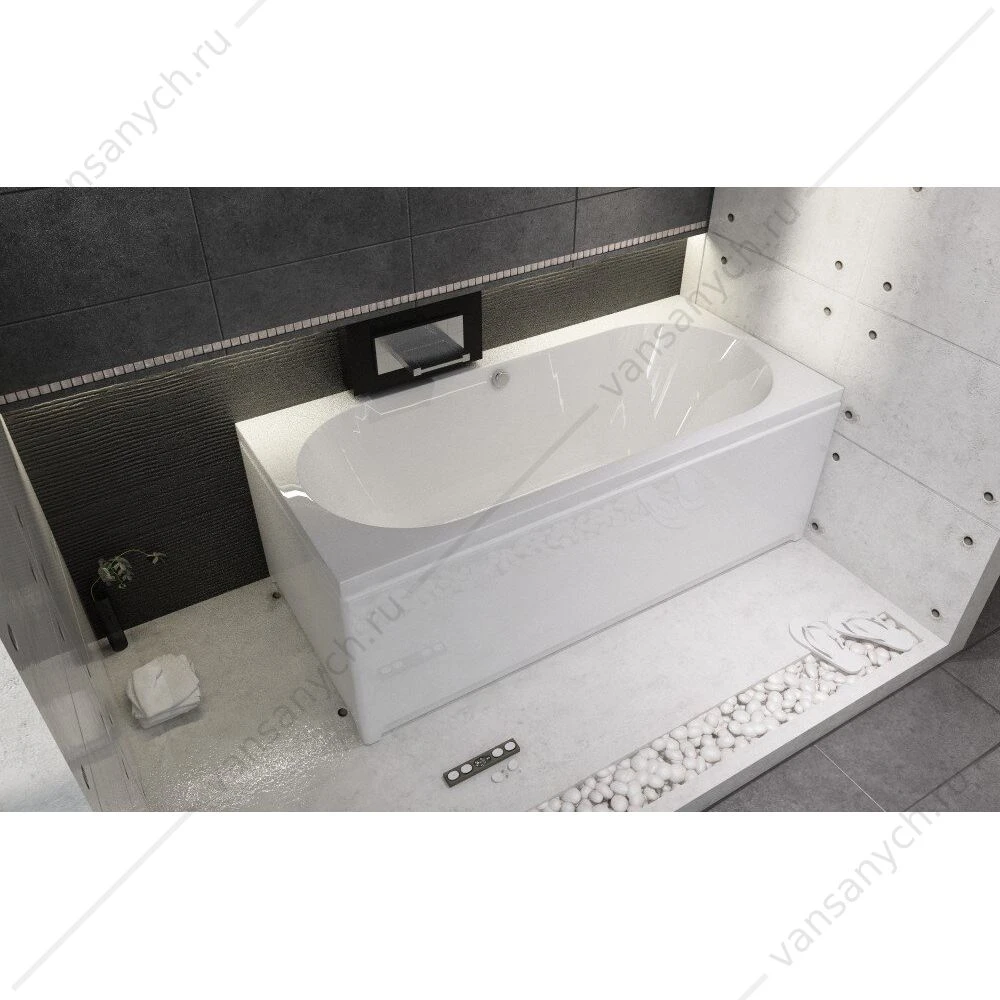 Ванна 180x80 акриловая RIHO CAROLINA прямоугольная, BB5400500000000