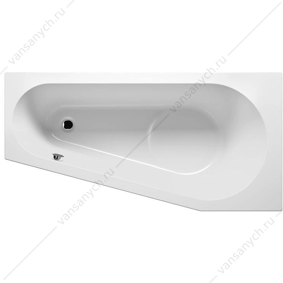 Ванна 150x80 акриловая RIHO DELTA, L асимметричная, BB8100500000000