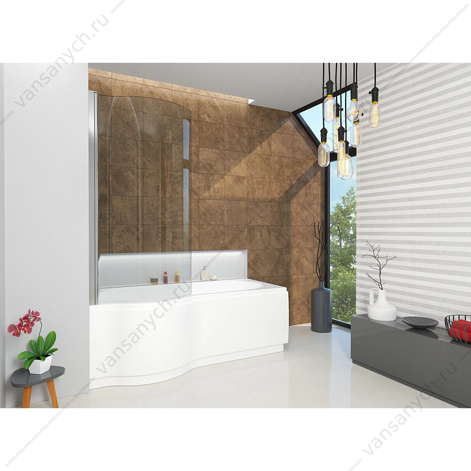 Ванна 170x75/90 акриловая RIHO DORADO, L 
, BA8100500000000