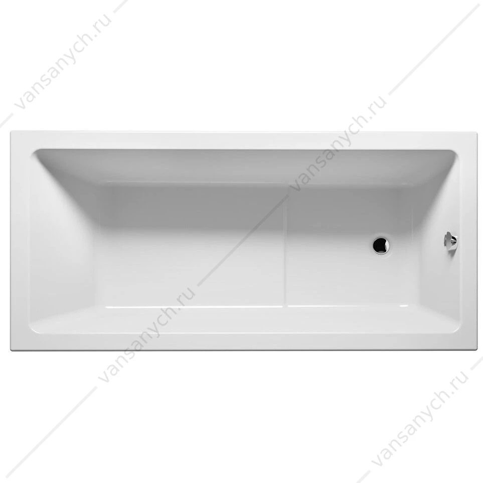 Ванна 170x80 акриловая RIHO LUSSO PLUS прямоугольная, BA1200500000000