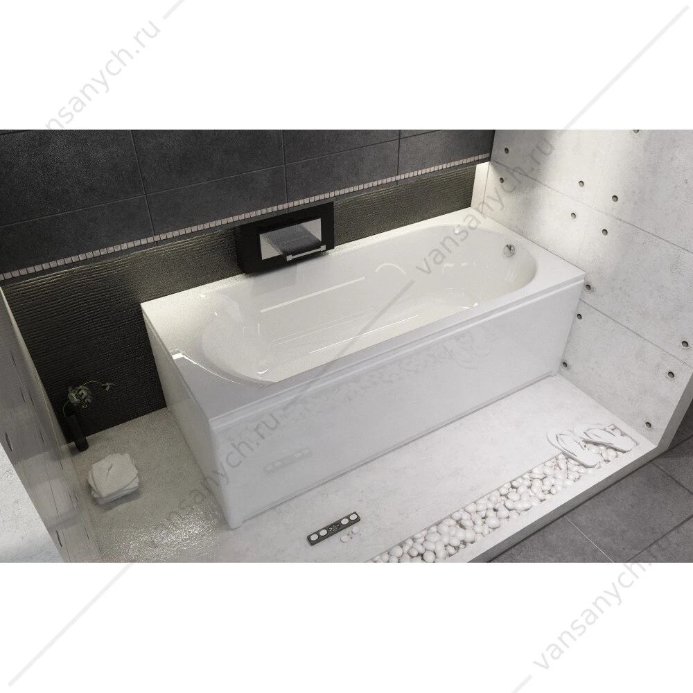 Ванна 180x80 акриловая RIHO MIAMI прямоугольная, BB6400500000000