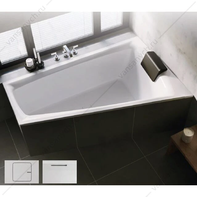 Ванна 170x110 акриловая RIHO STILL SMART L, L асимметричная (вкл. сифон), BR0400500000000