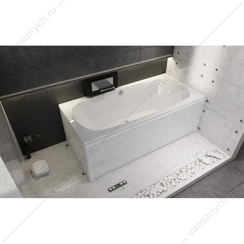 Ванна 170x80 акриловая RIHO TAURUS прямоугольная, BC0700500000000
