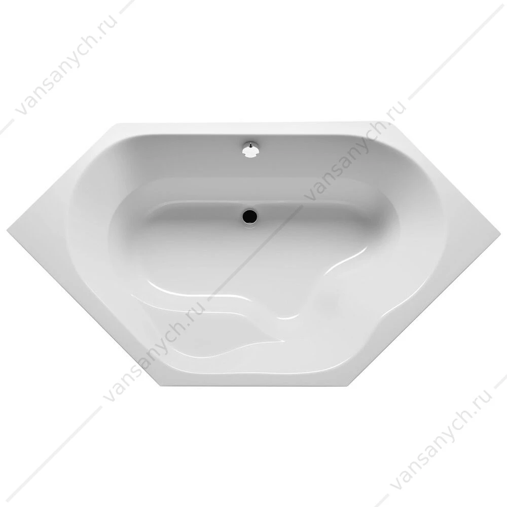 Ванна 145x145 акриловая RIHO WINNIPEG шестиугольная, BA4800500000000