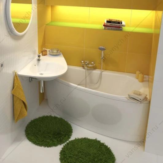 Ванна 160х75 акриловая Ravak AVOCADO 160 правая, CH01000000