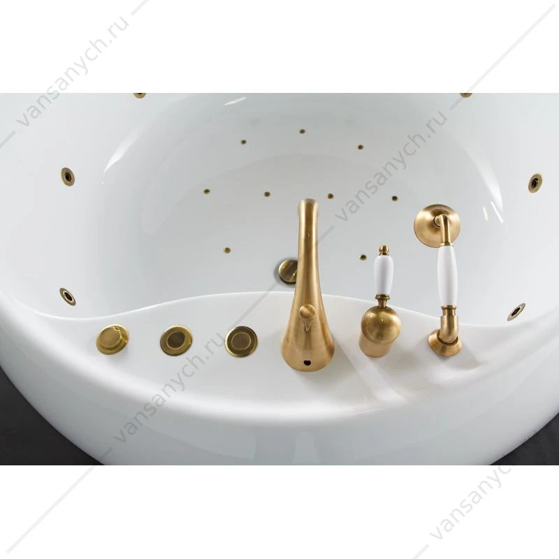 Ванна 155х155 круглая акриловая BELBAGNO BB30-1550 отдельностоящая
