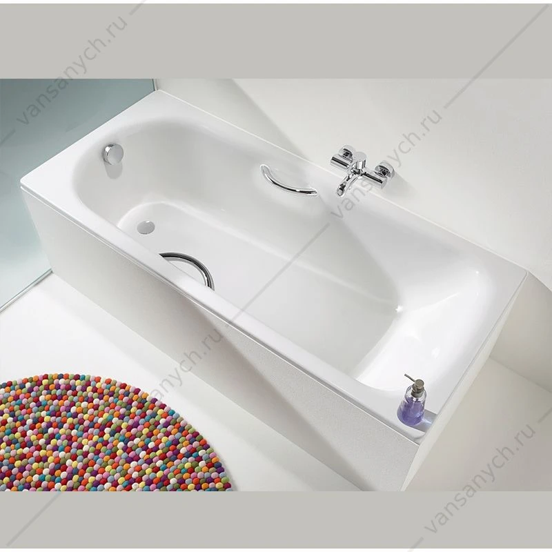 Ванна 180х80 Kaldewei Saniform Plus Star 337 белый + отв.под ручки