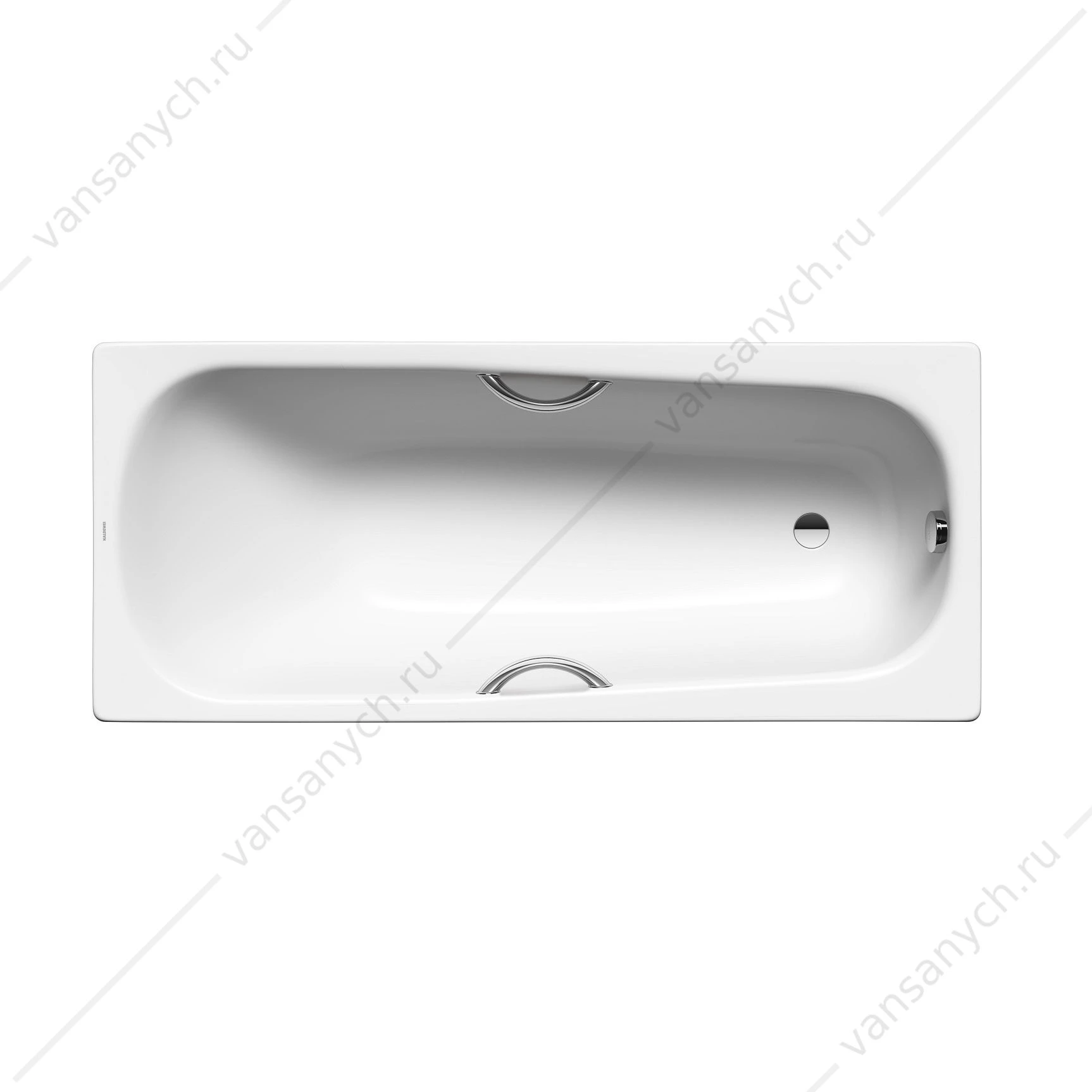 Ванна 180х80 Kaldewei Saniform Plus Star 337 белый + отв.под ручки + Easy Clean