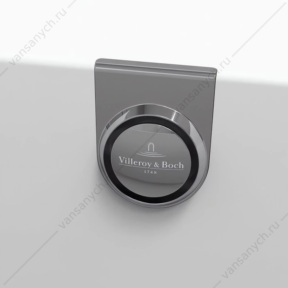 Ванна 180x80 Villeroy & Boch OBERON 2.0, материал кварил Quaryl®, слив/перелив + ножки UBQ180OBR2DV-01