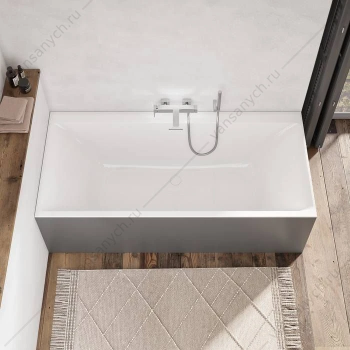 Ванна 180х80 Villeroy & Boch SUBWAY 3.0, материал кварил Quaryl®, слив/перелив + ножки UBQ180SBW2DV-01
