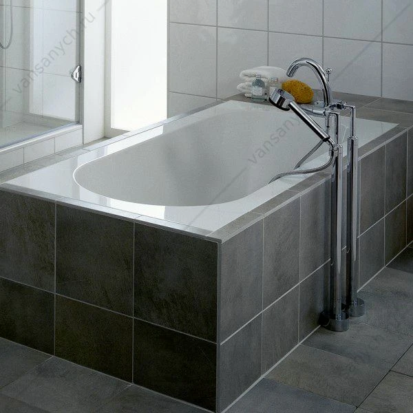 Ванна 160x75 Villeroy & Boch OBERON Solo с ножками, материал кварил Quaryl®, сверло для перелива UBQ160OBE 2V-01