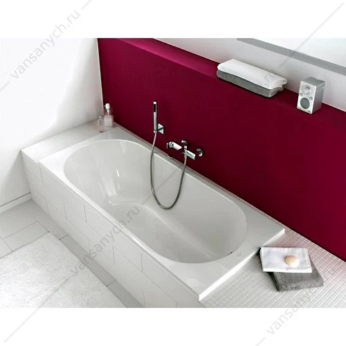 Ванна 160x75 Villeroy & Boch OBERON Solo с ножками, материал кварил Quaryl®, сверло для перелива UBQ160OBE 2V-01