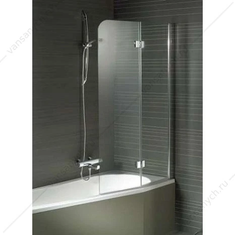 Шторка на ванну RIHO NAUTIC N500 DELTA 891x1500 хром/прозр./6мм GGT0220891800