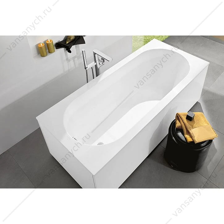 Ванна 170х75 Villeroy & Boch Oberon, с ножками, материал кварил Quaryl® UBQ170OBE2V-01