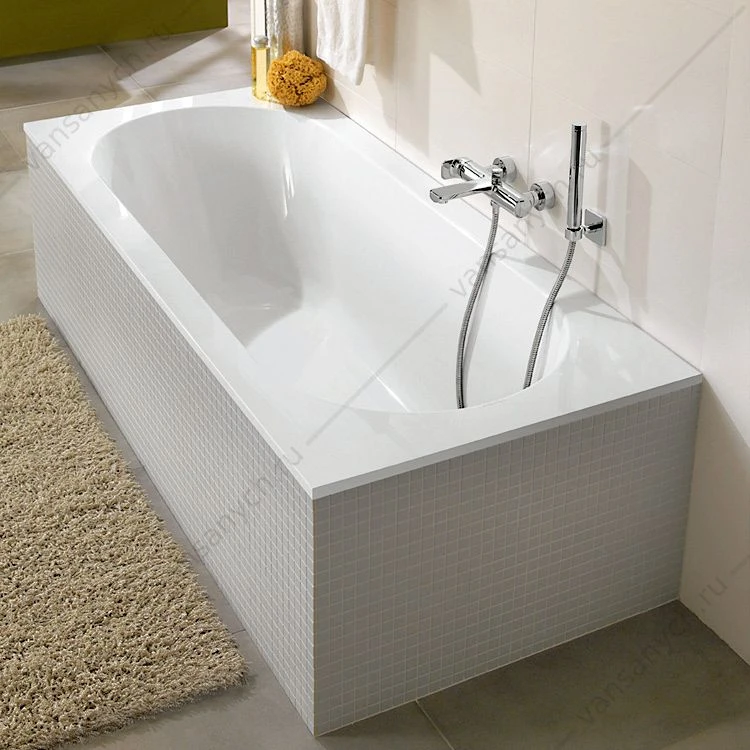 Ванна 180х80 Villeroy & Boch Oberon, с ножками, материал кварил Quaryl® UBQ180OBE2V-01