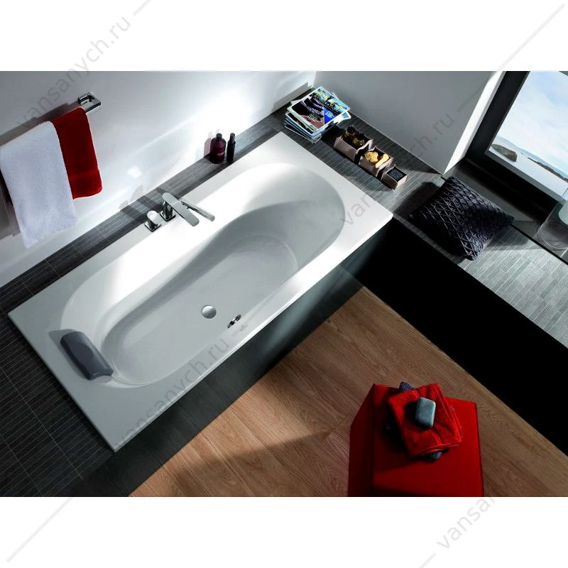 Ванна 190х90 Villeroy & Boch Oberon Duo, с ножками, материал кварил Quaryl® UBQ199OBE2V-01