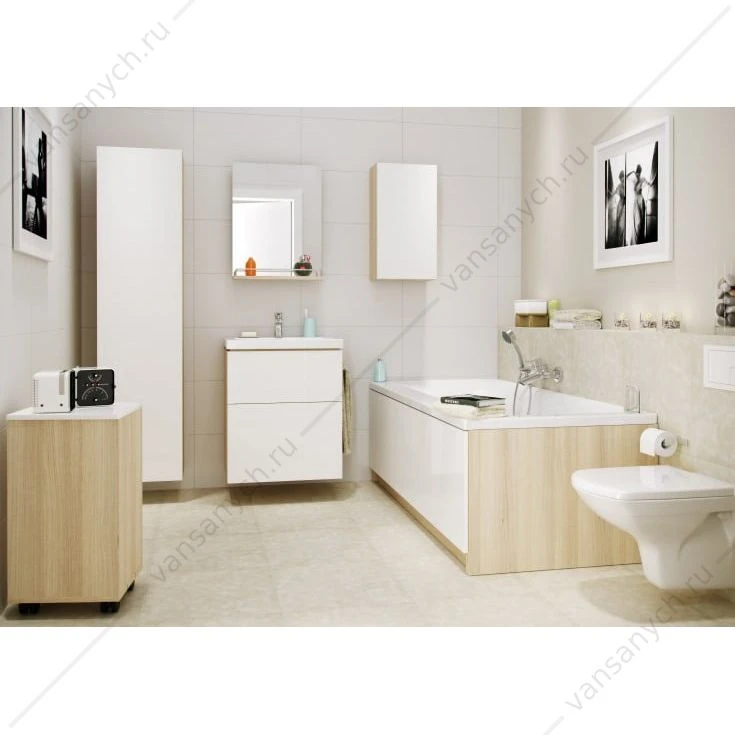 Ванна 170x80 акриловая CERSANIT SMART правая 63351