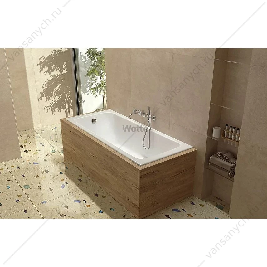 Ванна 160х70 чугунная Wotte Line (БП-э00д1466)
