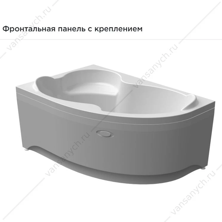 Ванна 160х105 с каркасом акриловая Ирма ПРАВАЯ, 2-01-0-2-1-229