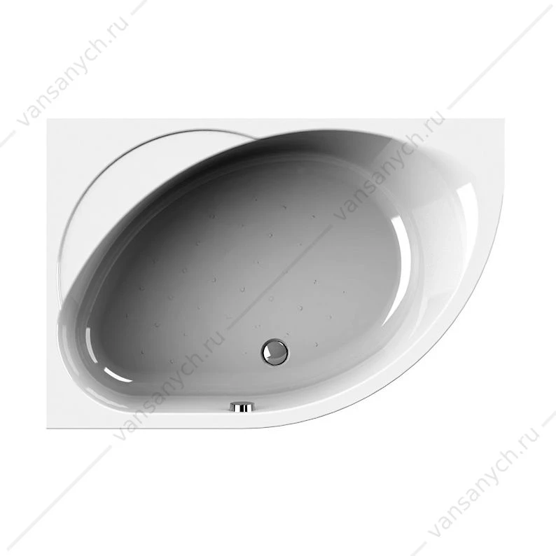 Ванна 140х95 с каркасом акриловая Мелани ЛЕВАЯ, 2-01-0-1-1-212