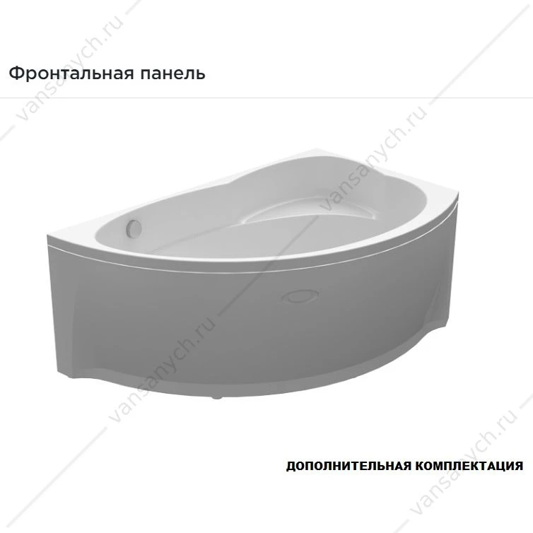 Ванна 160х101 с каркасом акриловая Модерна ПРАВАЯ, 2-01-0-2-1-214
