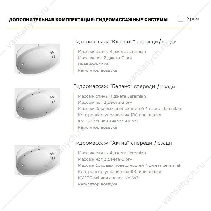 Ванна 150х105 с каркасом акриловая Монти ЛЕВАЯ, 2-01-0-1-1-213