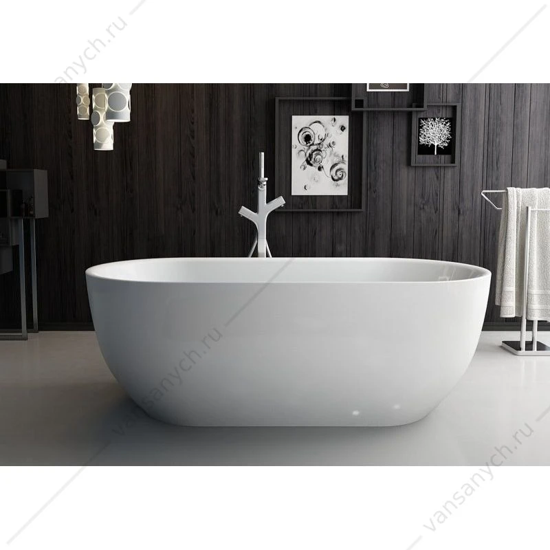 Ванна 170х80 акрил. BELBAGNO BB70 белая, BB70-1700-800