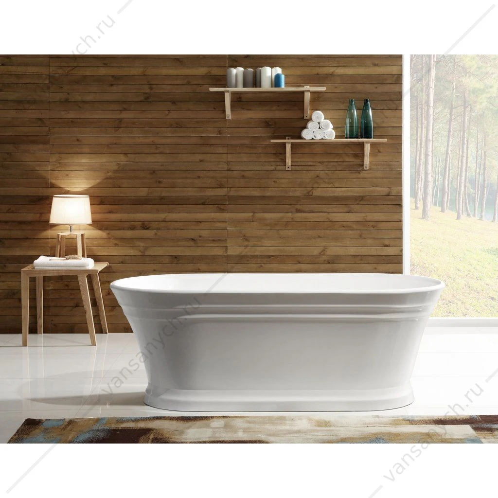 Ванна 170х79 акрил. BELBAGNO BB402 белая слив-перелив. хром, BB402-1700-790