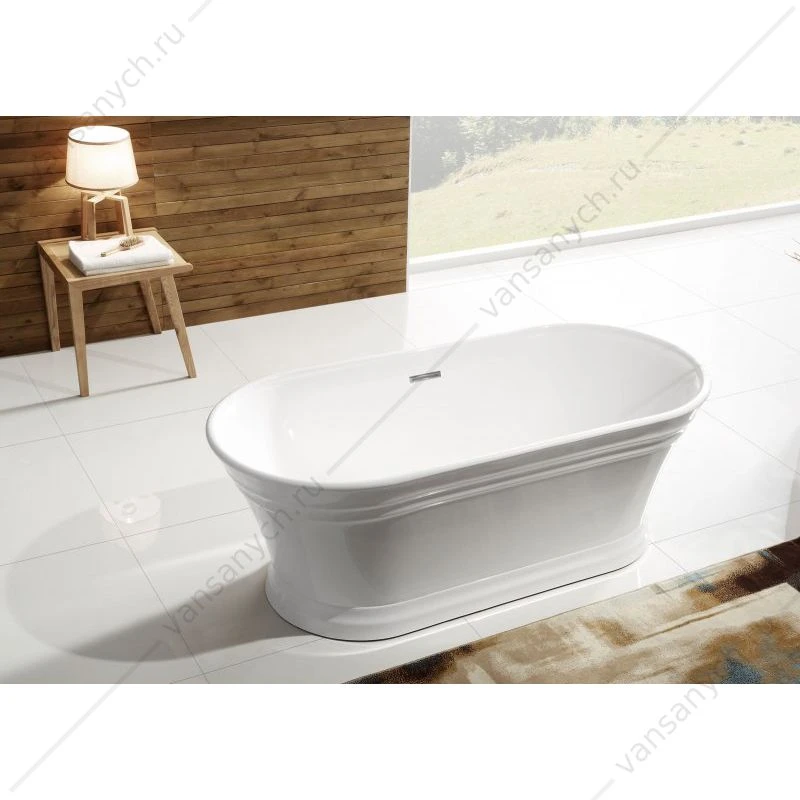 Ванна 170х79 акрил. BELBAGNO BB402 белая слив-перелив. хром, BB402-1700-790
