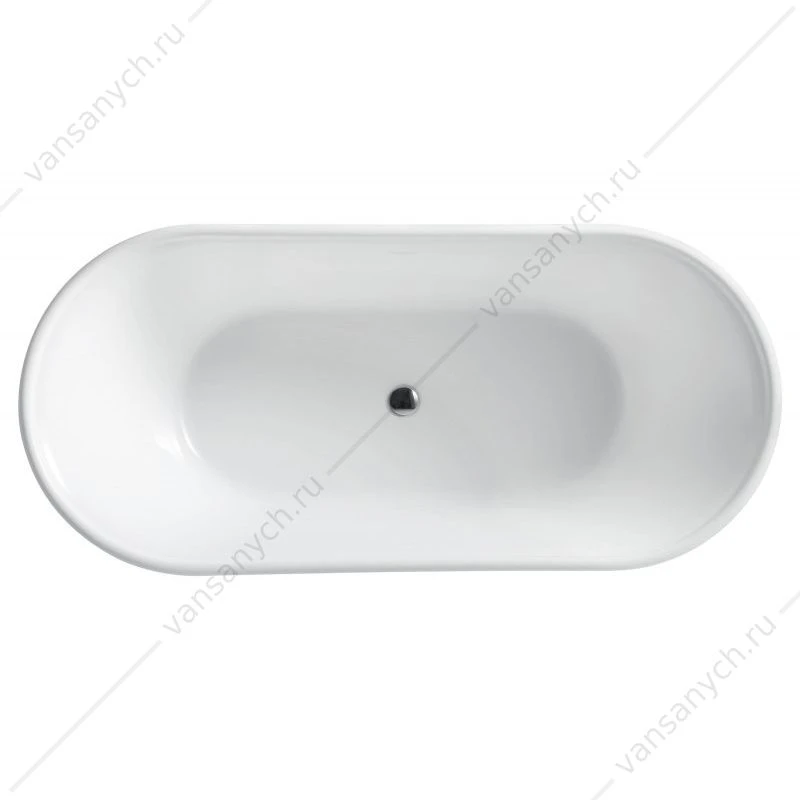 Ванна 170х79 акрил. BELBAGNO BB402 белая слив-перелив. хром, BB402-1700-790