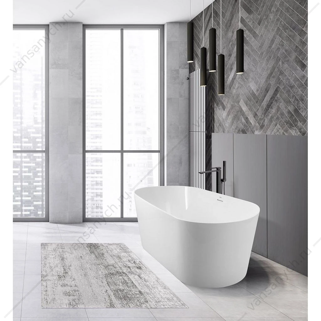 Ванна 170х80 акриловая BELBAGNO ВВ416 белая, BB416-1700-800