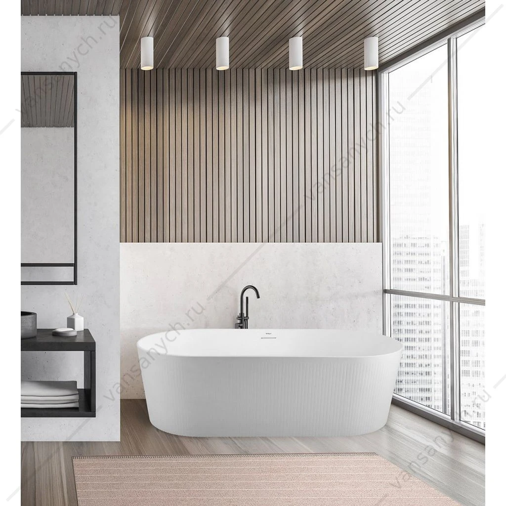 Ванна 170х80 акриловая BELBAGNO ВВ411-MATT белая матовая, BB411-1700-800-MATT