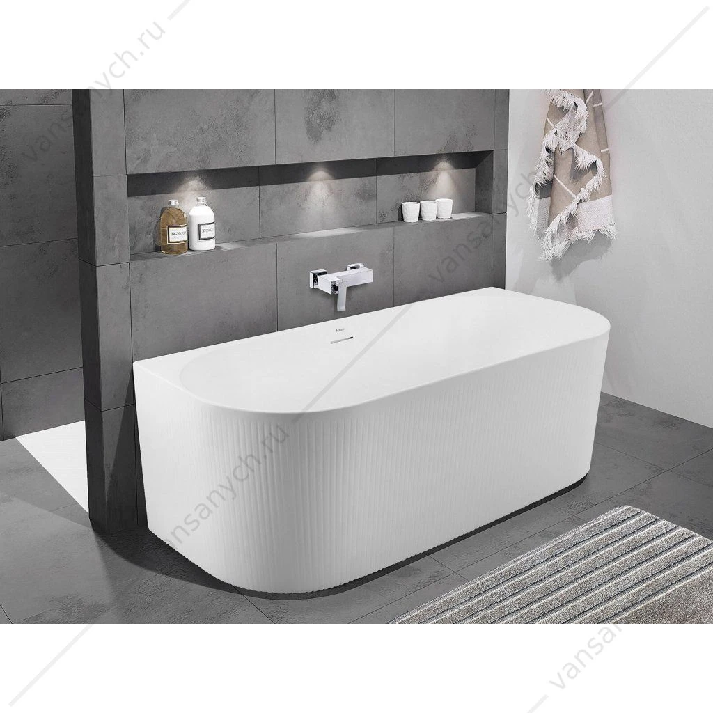 Ванна 170х80 акриловая BELBAGNO ВВ412-MATT белая матовая, BB412-1700-800-MATT