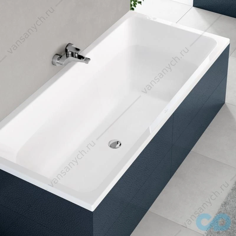 Ванна 180x80 акриловая Villeroy & Boch Targa Plus Duo UBA180NES2V01+U99740000 ножки в комплекте