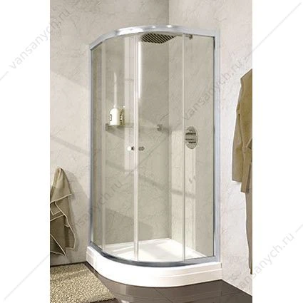 GK26200 Душевое ограждение сектор круга RIHO LUCENA 1000х1000x1950 хром/прозрачное/6мм
