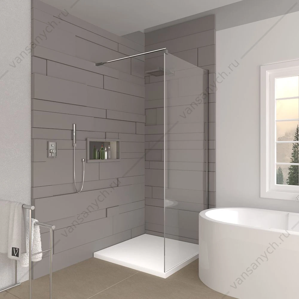 Душевая перегородка Veconi Korato  KR-72, 80*195, KR72-80-01-19C1