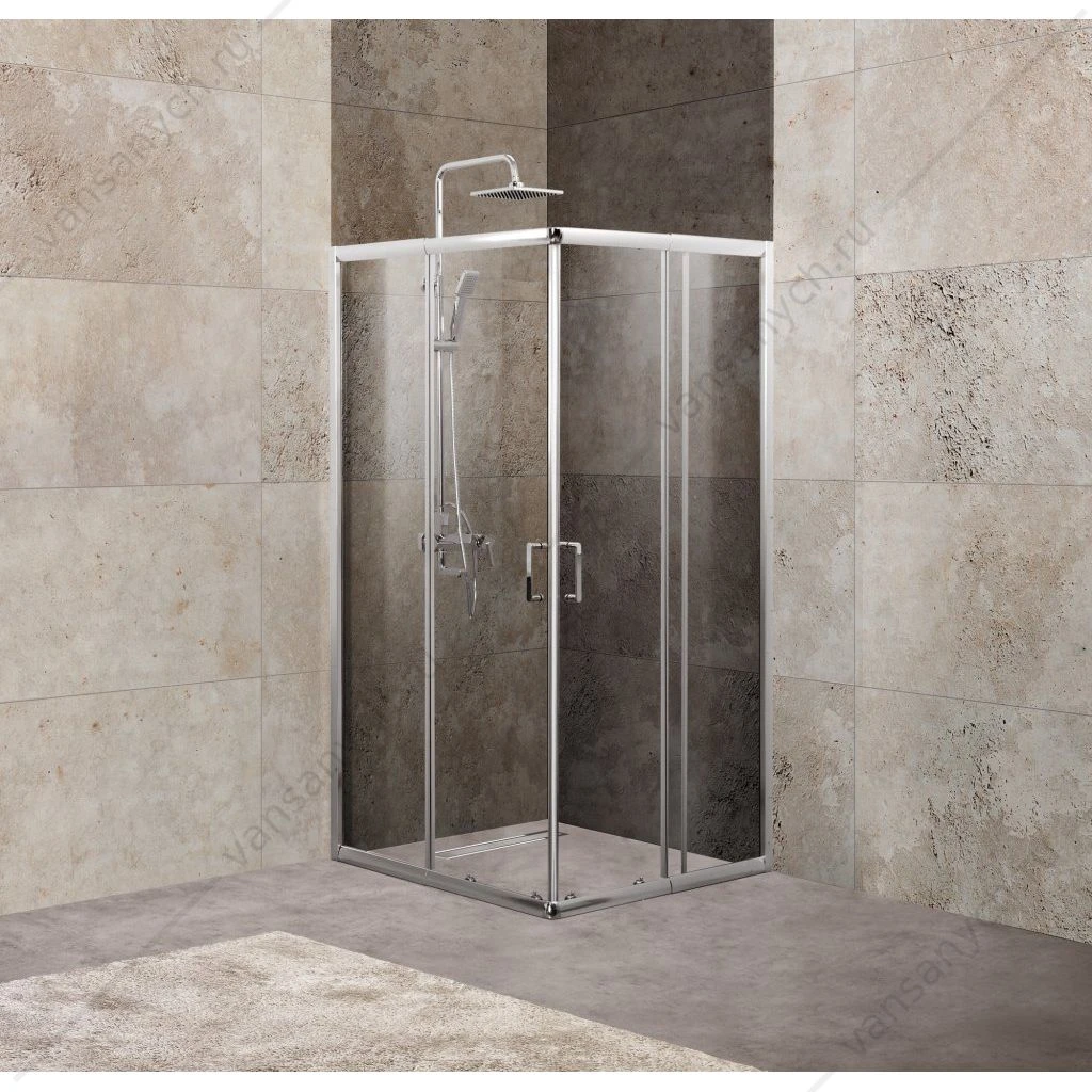 Душевой уголок BELBAGNO UNIQUE-A-2 85/100 на 85/100 матовое (P)