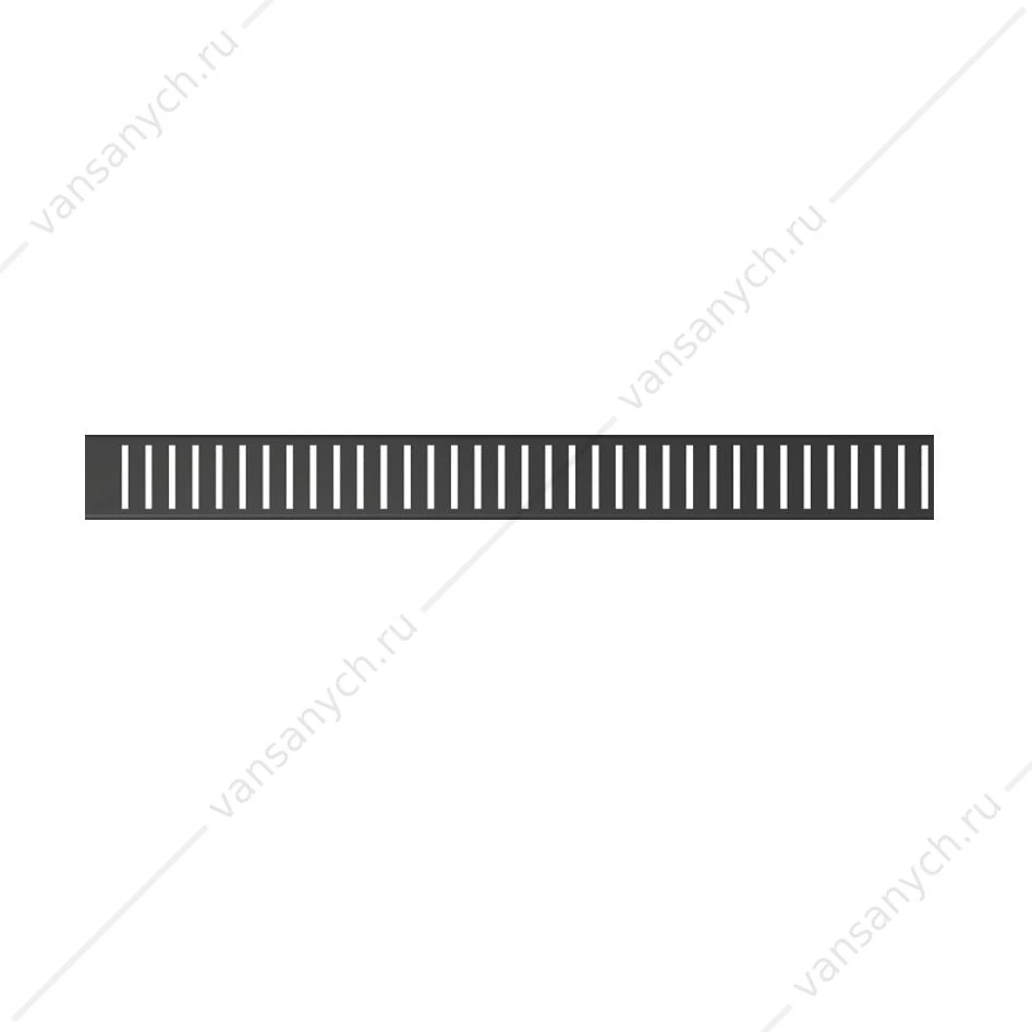 Решетка для водоотв. желоба AlcaPlast черная матовая 550 мм PURE-550 BLACK