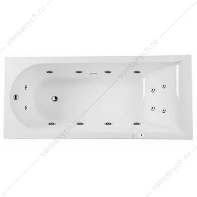 Ванна гидромассажная AM.PM Inspire Evo Plus 180*80 на каркасе, W5AW-180-080W2D64