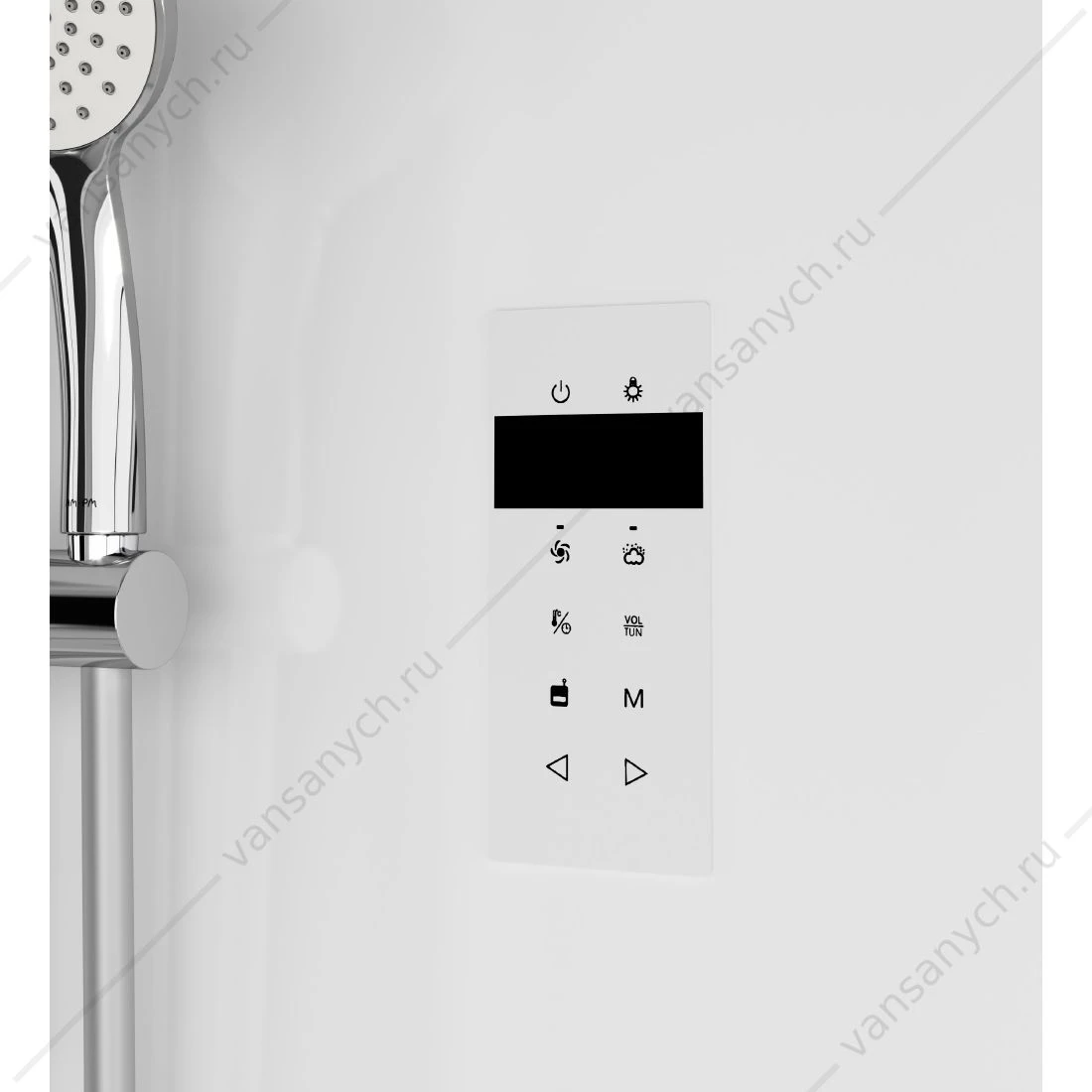 Гидромассажная кабина 90х90 с паровой баней AM.PM Like Deep,  W80C-020A-090MTA