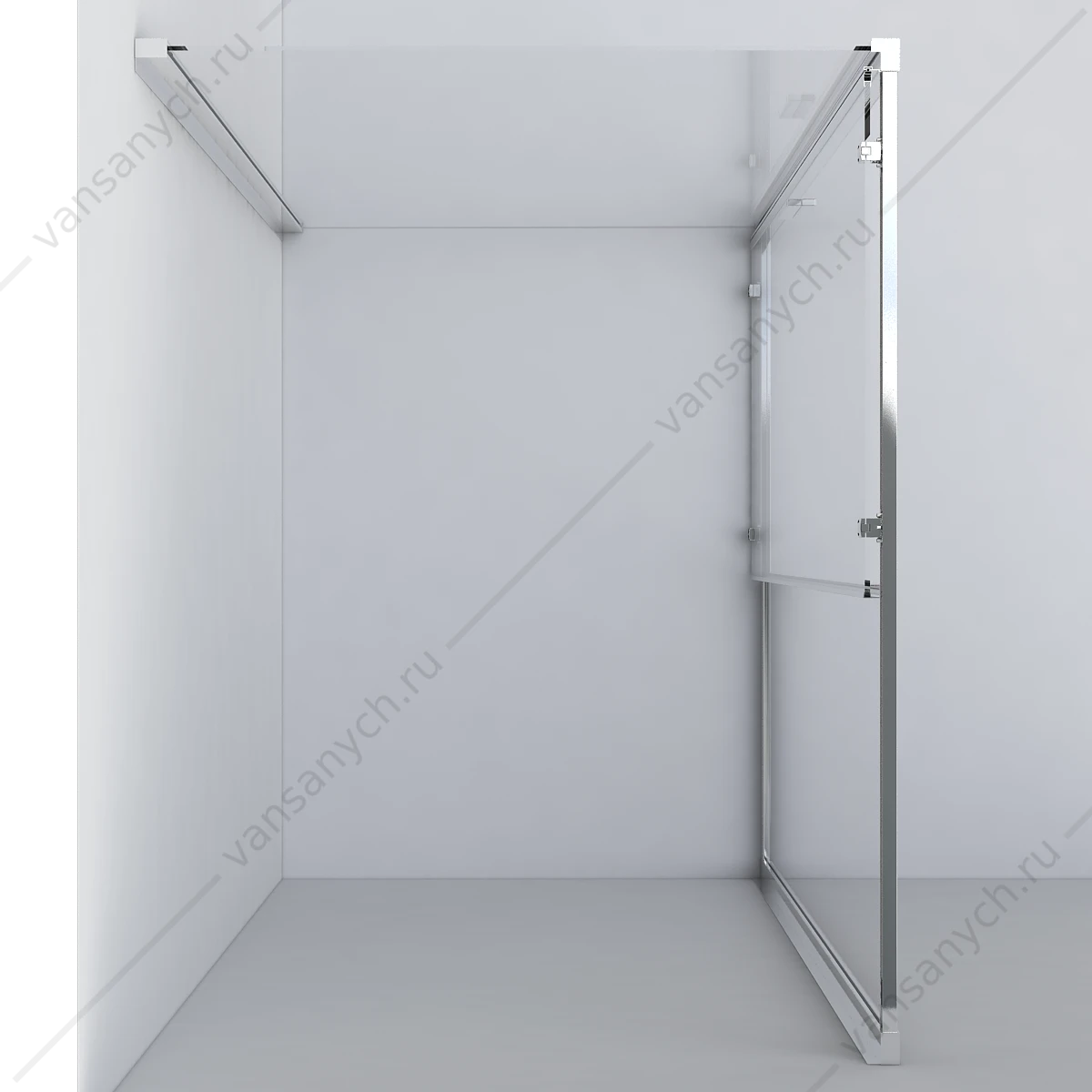 Душевой уголок Vincea Garda VSR-1G8013CLB, 1300*800, черный, стекло прозрачное